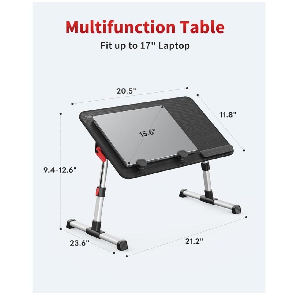 Multifunctional Laptop Table - Portable & Stable Design