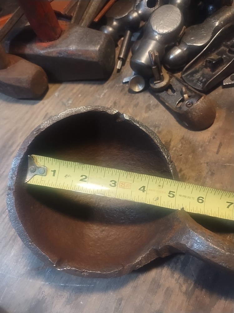 Antique Cast Iron Smelting Ladle