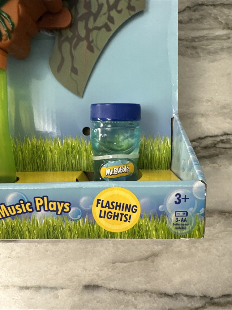 Mr. Bubble Non-stop Fun Motorized Musical Dinosaur Bubble Blower
