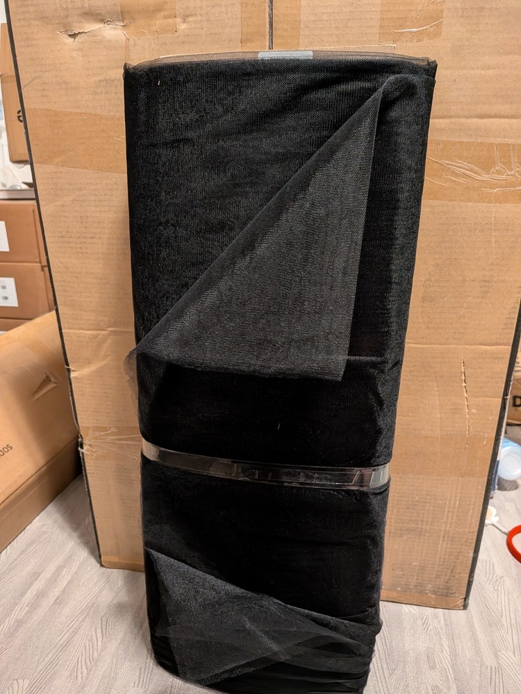 Tulle Fabric Roll Black, 108 in x 50 yds