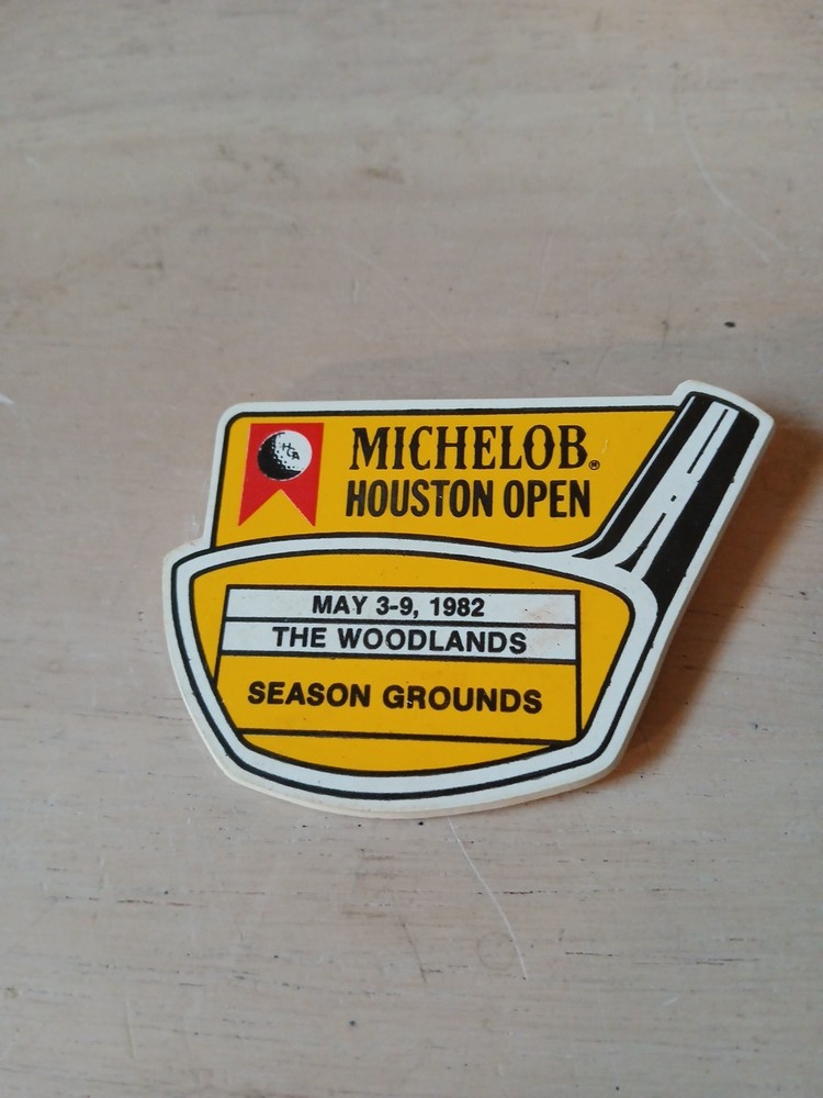 Michelob Houston Open Pinback Badge 1982