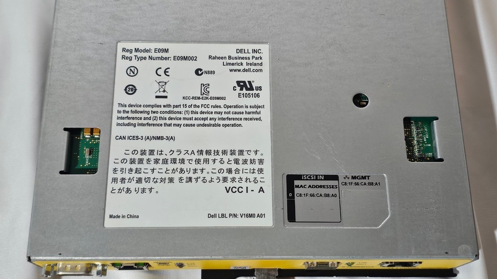 Dell Equallogic E09M Control Module 17 E09M002