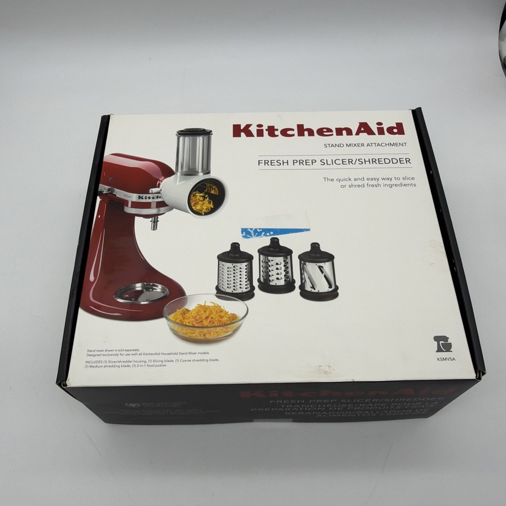 KitchenAid Fresh Prep Slicer/Shredder Attachment, White, KSMVSA