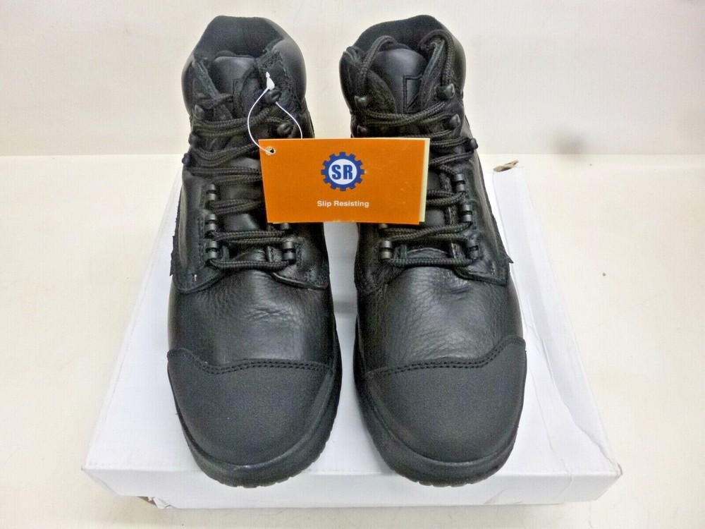 NEW WARSON 6" Work Boot, 7, M, Men's, Black, Plain Toe Type R4239