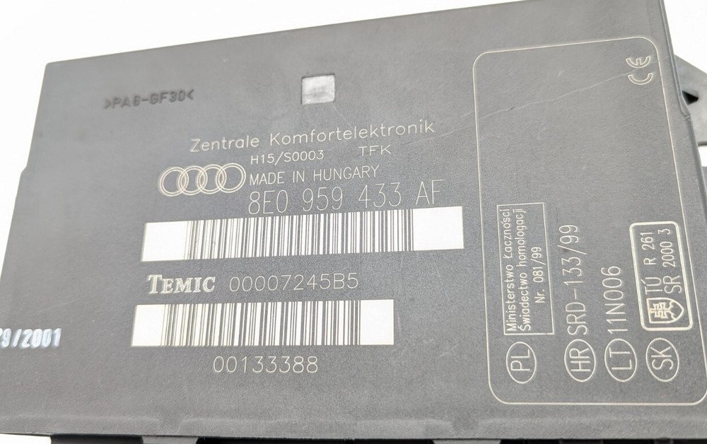 Comfort Module Audi A4 (B6, B7) 8E0959433AF 00007245B5