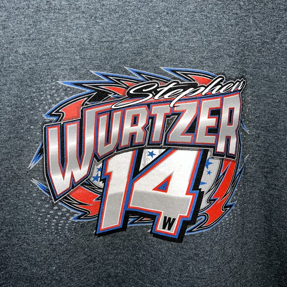 Stephen Wurtzer Legends Racing T-Shirt 14 W Medium M Grey