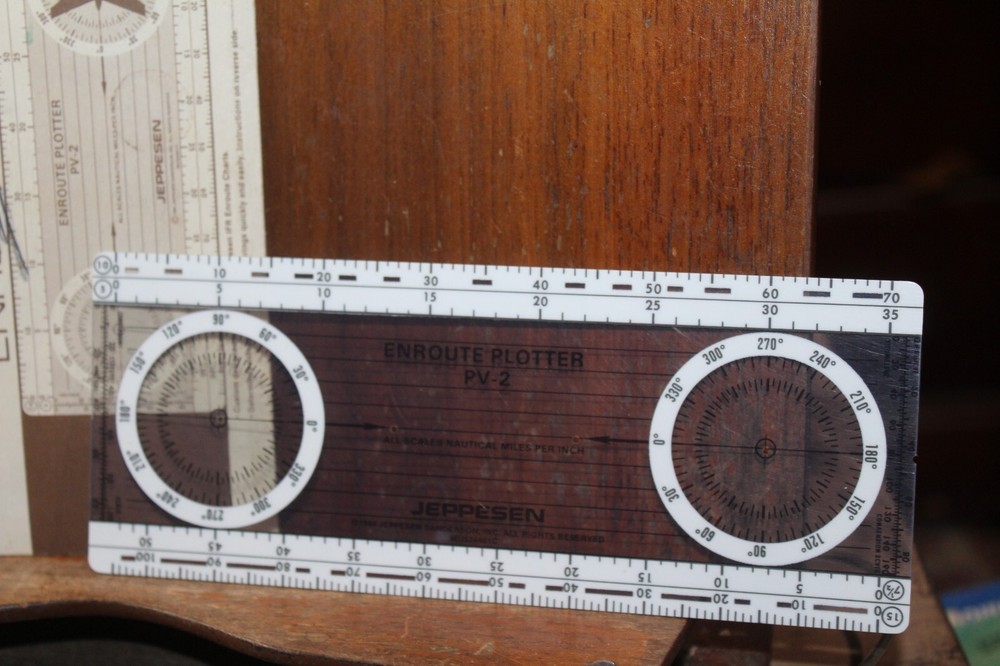 Vintage Enroute Plotter PV-2 Airplane Computer Slide Rule