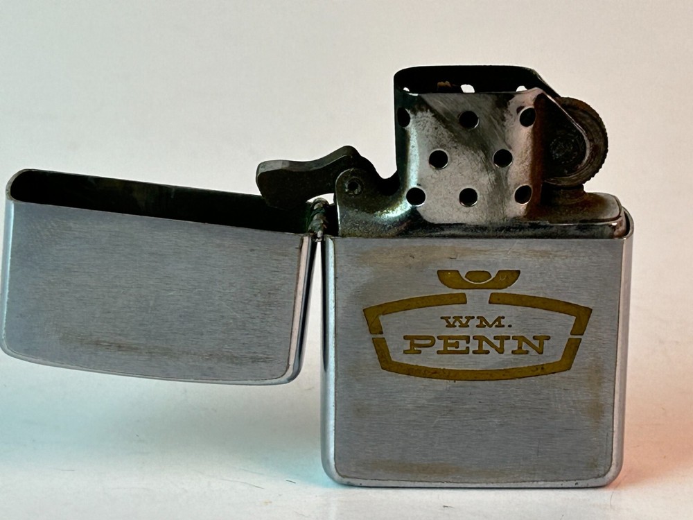 Zippo 1976 Wm Penn Cigarette Lighter, Original