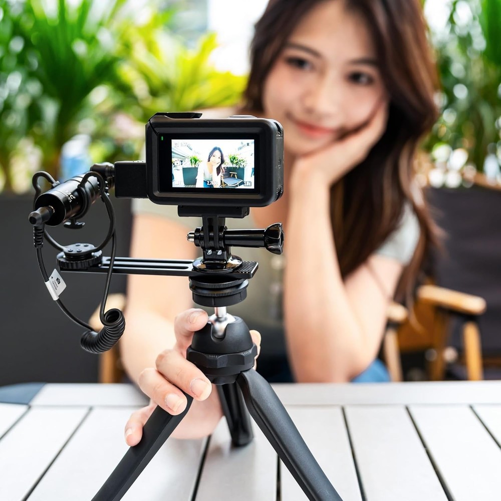 DJI Osmo Action 5 Pro Mic Adapter – 3.5mm Input with Type-C Charging Capability