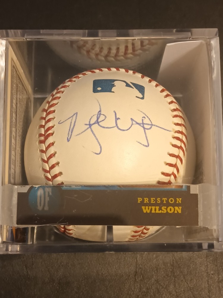 PRESTON WILSON-New York Mets Signed OML Baseball (JSA Basic COA)