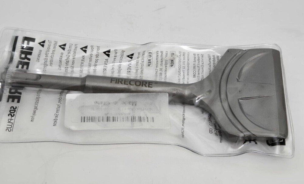FIRECORE SDS-PLUS Chisel 3" x 7.5" Tile Removal Chisel Bits for SDS-Plus Rotary