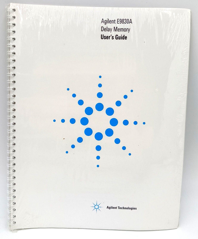 Agilent Technologies E9830A Delay Memory User's Guide #E9830-90000