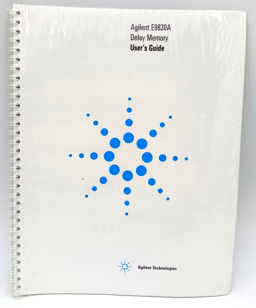 Agilent Technologies E9830A Delay Memory User's Guide #E9830-90000