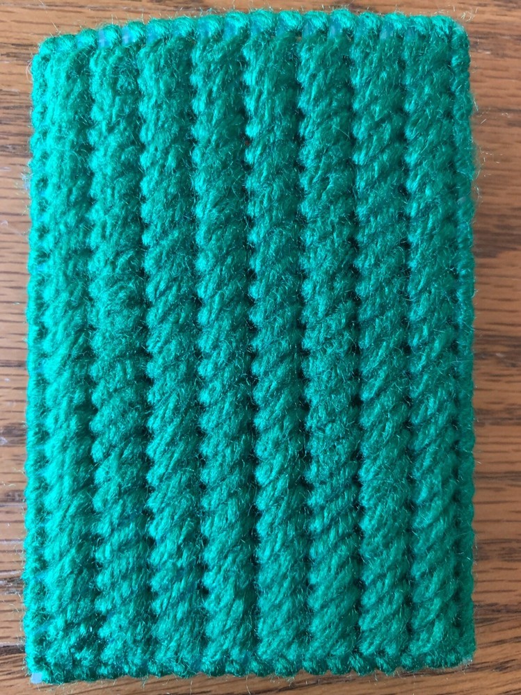 Handmade Needlepoint Plastic Canvas Gift Card Holder - Candy Cane