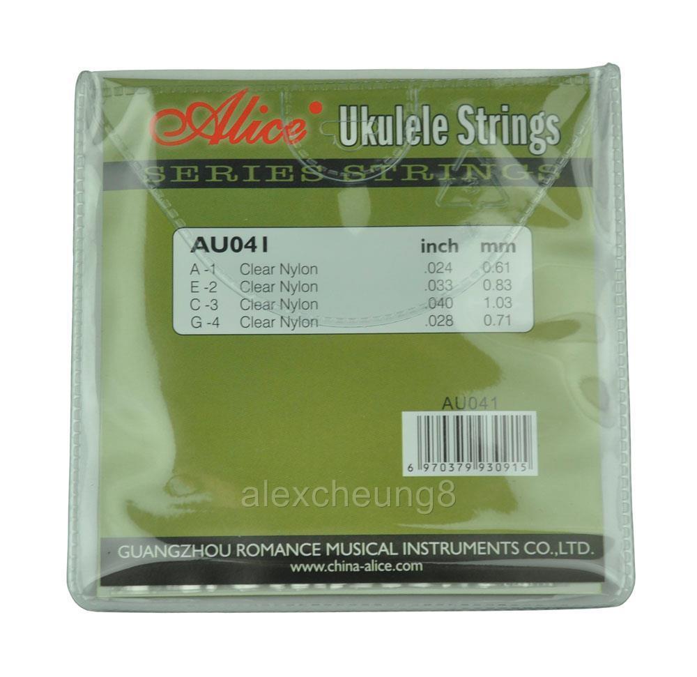 10Sets Alice Ukulele Strings Clear Nylon AECG 4 Strings Set AU041