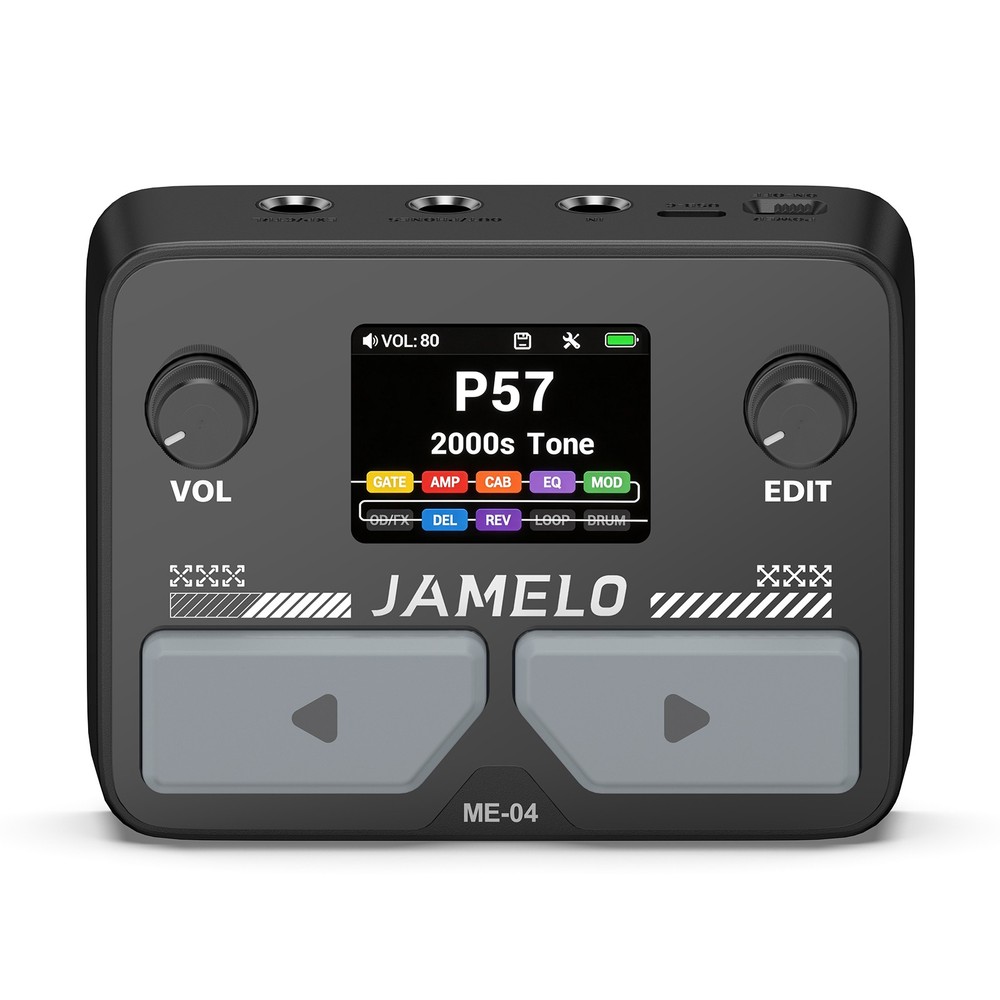 JAMELO Pocket Multi-Effects Guitar Pedal w/ 10 Effects Guitar Effects Processor