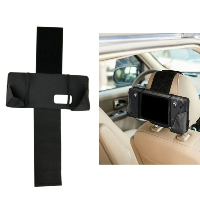 Sturdy Car Headrest Mount Holder for Steam Deck Reliable Gaming Solution