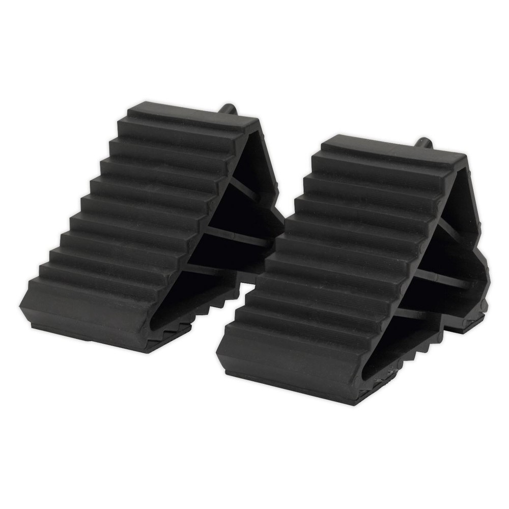 Sealey Composite Wheel Chocks 0.44kg - Pair Garage