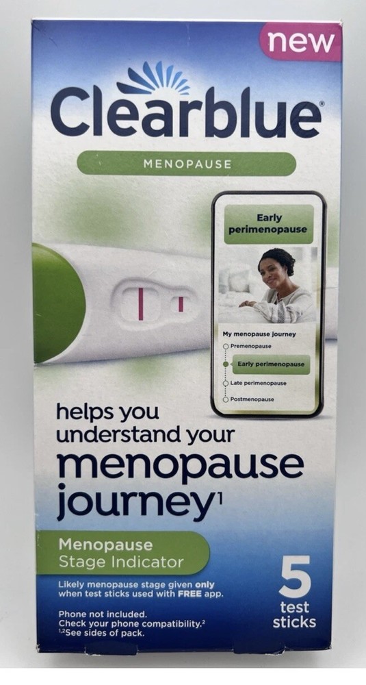 Clearbluee Menopause Stage Indicator 5 Test Sticks Test Exp 02/2026