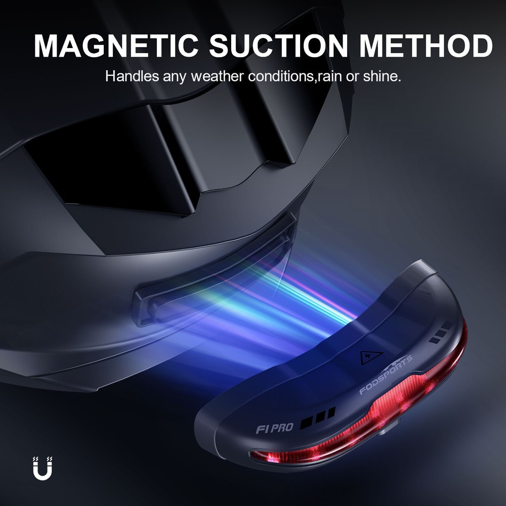 F1 PRO 1000m 2-Way Motorcycle Helmet Intercom Bluetooth Headset & Warning Light
