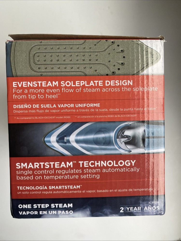 BLACK+DECKER.Advanced steam iron with vertical steaming features. Tested Works