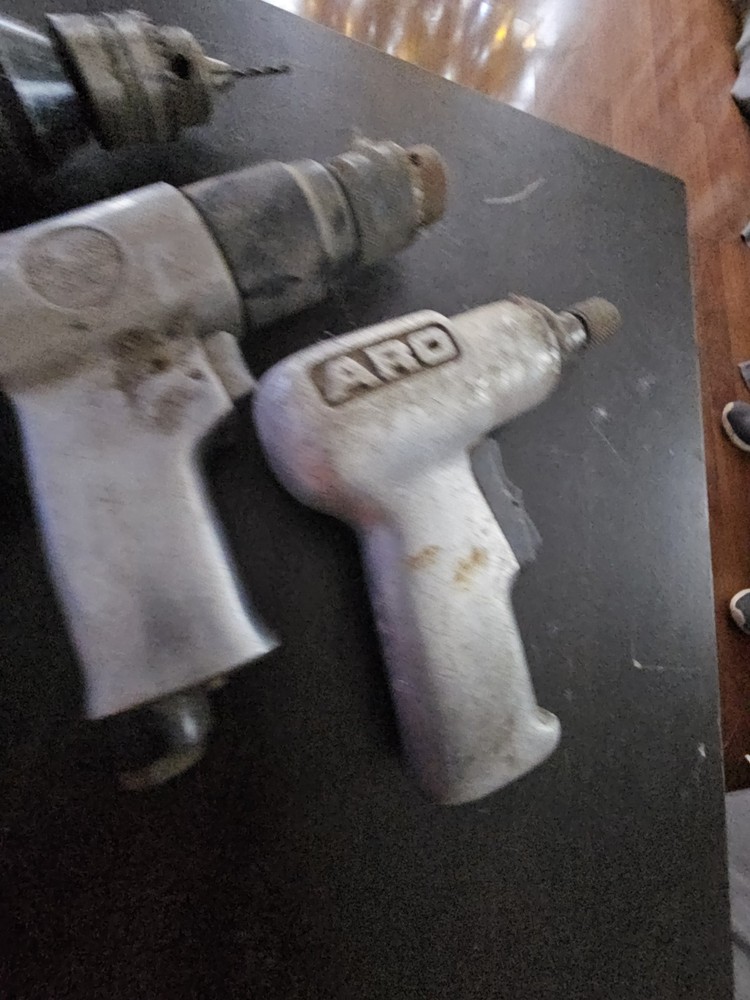 3 Drills Mac Tools, ARO, Central Pneumatic, Reversible Air Drill