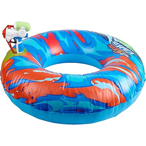Super Soaker Ride-On Cruiser – Inflatable Pool Float with Pool Hydro Battle