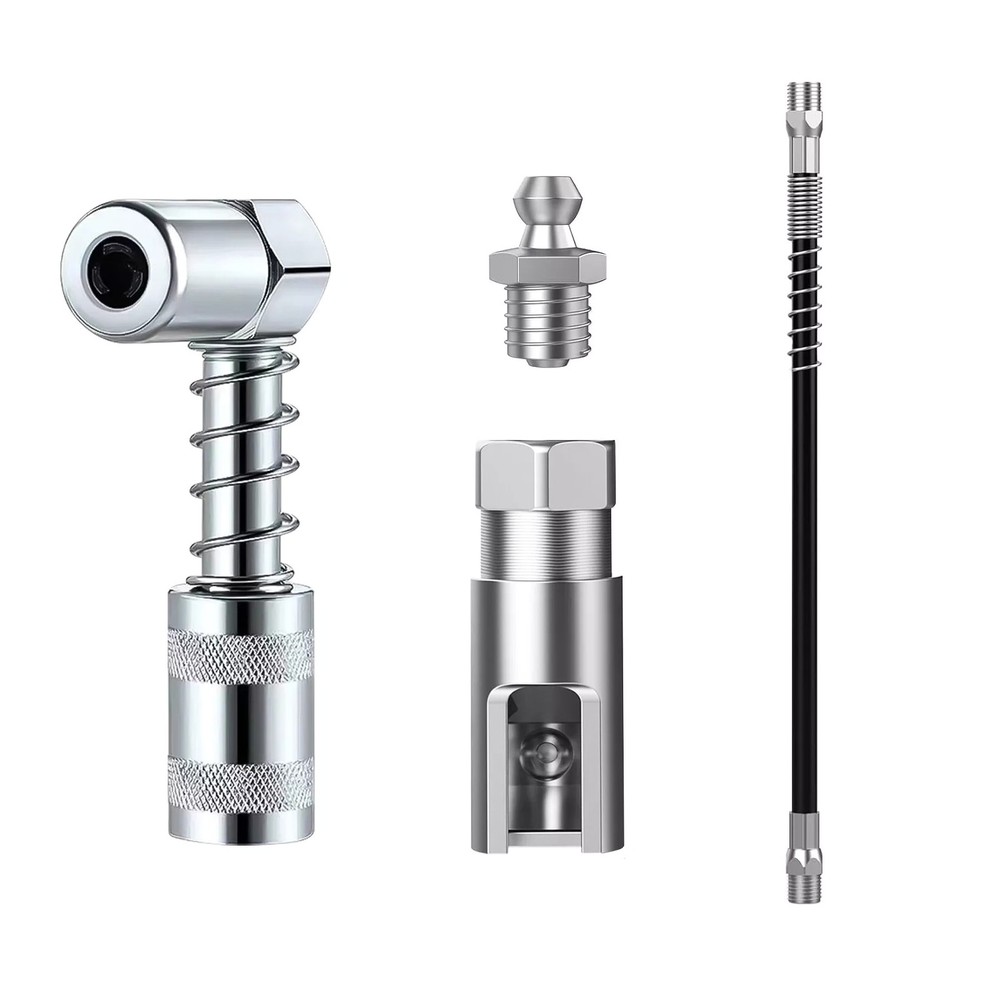 New Right-Angle 90-Degree Push-on Grease Coupler With 1/8 Inch NPT Threads