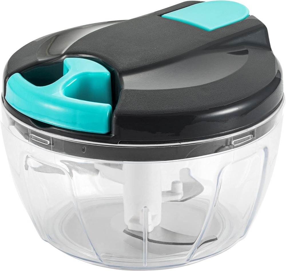 Multi-Function Manual Food Processors & Chopper with Cover and Handle, Garlic...