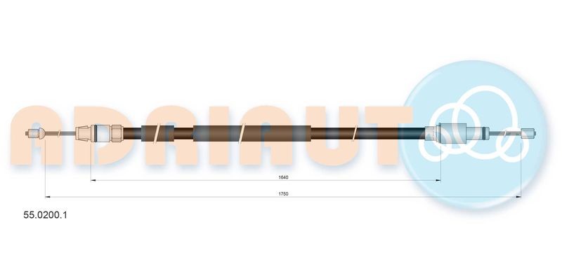 Cable Pull, parking brake ADRIAUTO 55.0200.1
