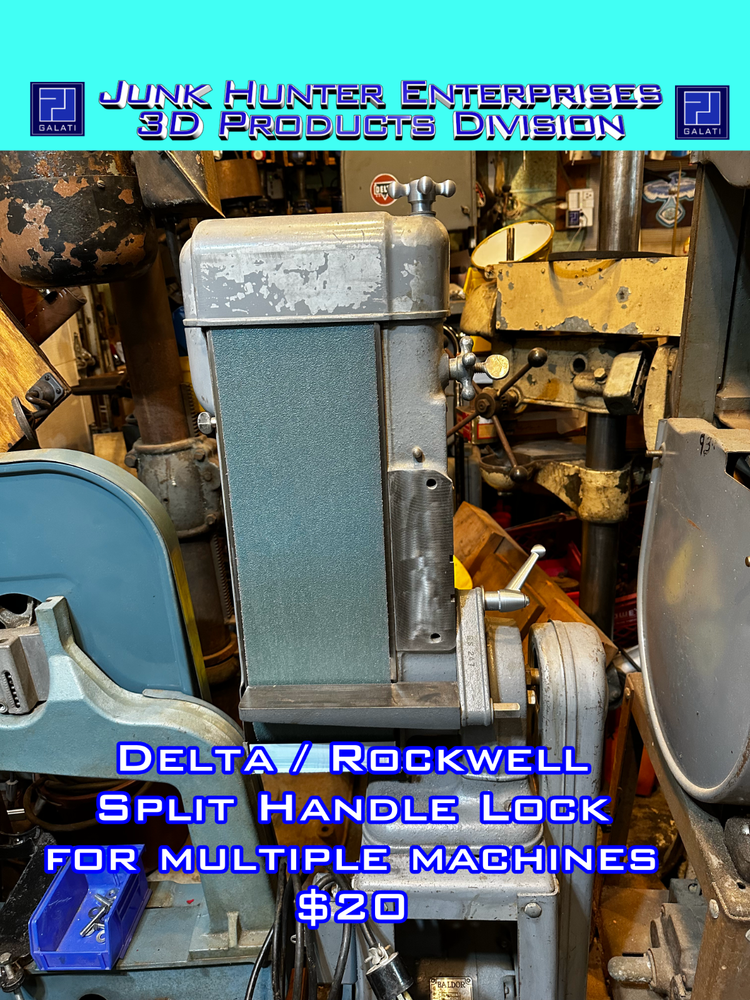 Delta Rockwell Split Lock Handle Lever Geared Replacement 3D Printed