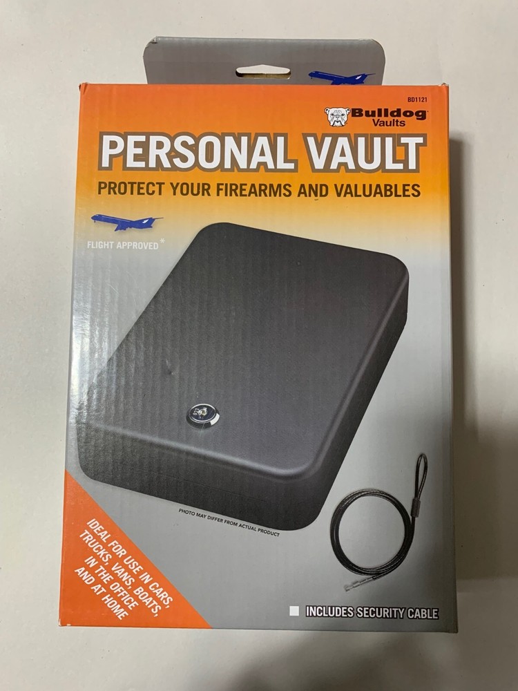 Bulldog BD1121 Personal Vault With Key Lock And Security Cable
