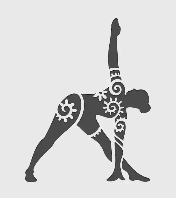 8"x10" Clear Plastic Stencil - Exercise (SC350)
