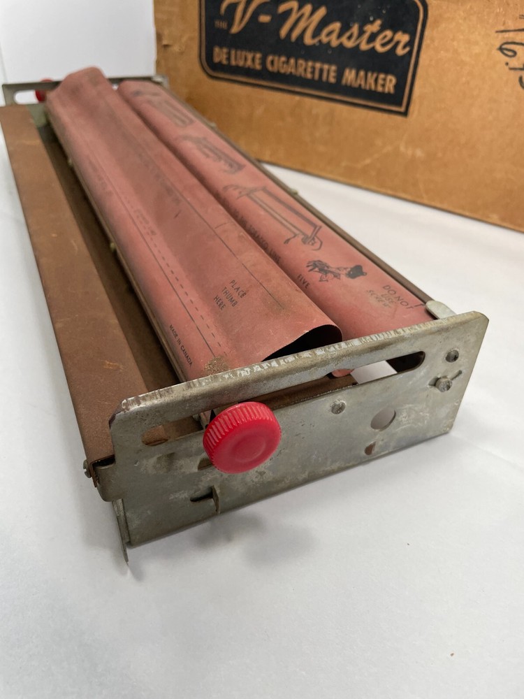 Vintage1950s V MASTER Cigarette Maker W/Original Box Unique Cigarette Roller