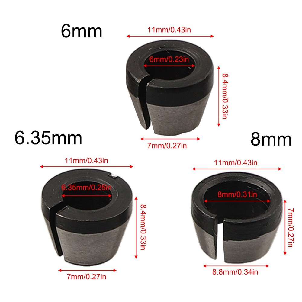 Professional Collet Chuck Adapter for Multi Purpose Chuck Conversion 5pcs Set