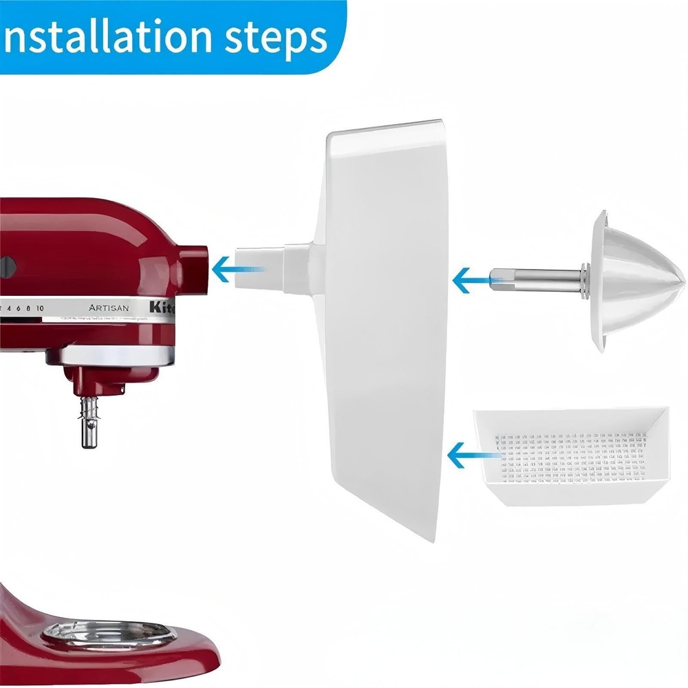 Citrus Juicer Attachment, Cold Press Technology for Maximum Juice Yield, Meta...