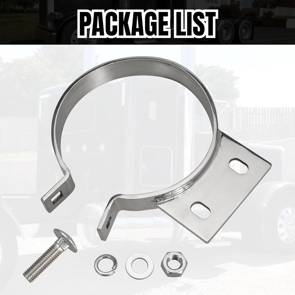 5" Exhaust Stack Mounting Bracket For Peterbilt 379 359 1987-1993 Replace 10294