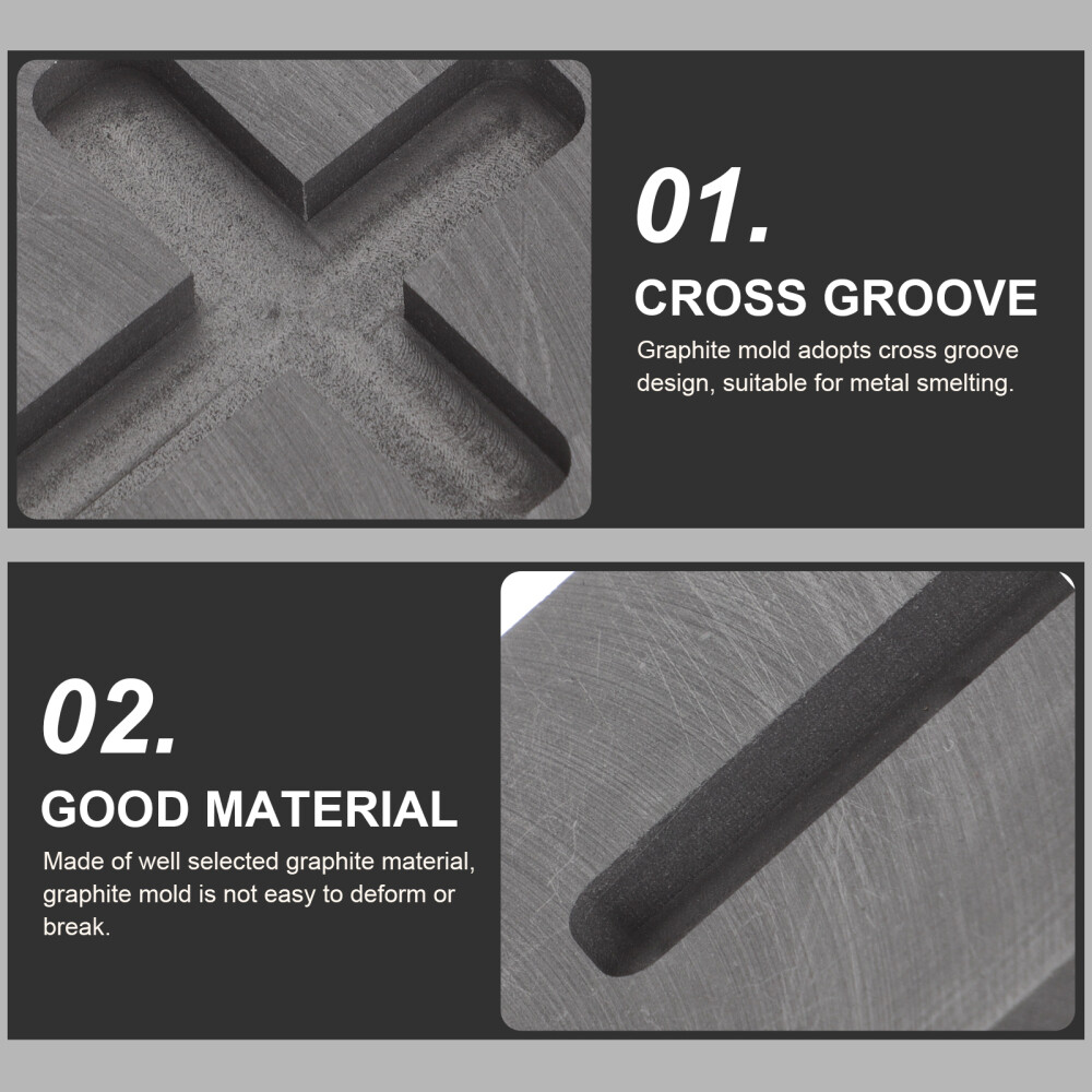 Graphite Casting Melting Ingot Cross Mold Industry Heart-shaped