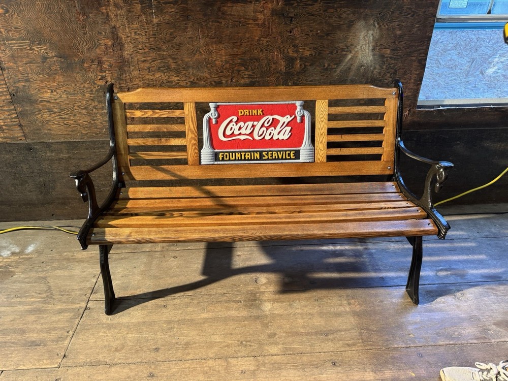Classic Coca Cola Bench