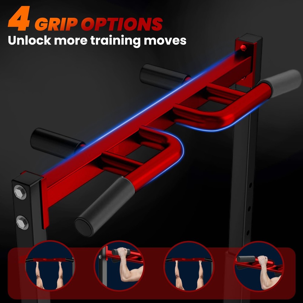 Power Tower Pull Up Dip Station Pull Up Bar Adjustable, Multifunction Home Gy...