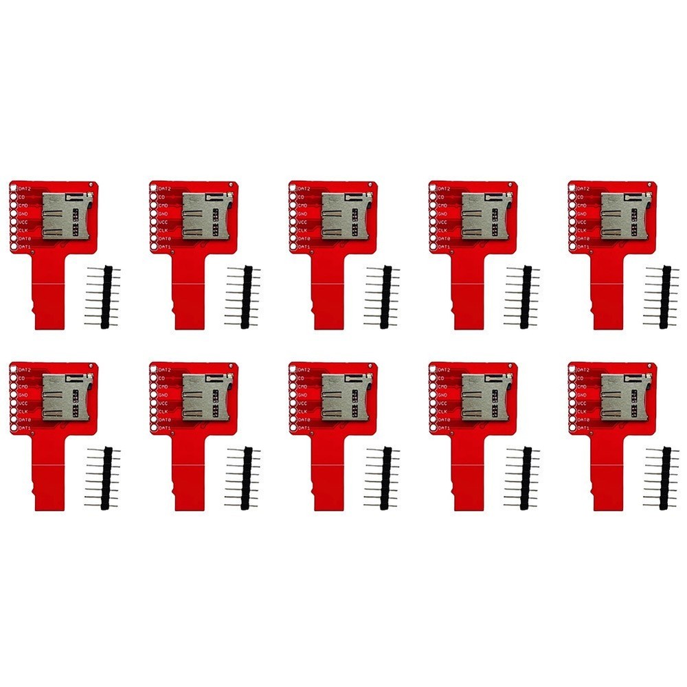 10 pcs Red PCB TF Card Adapter Board For FOR SPI MP3 Storage Interface
