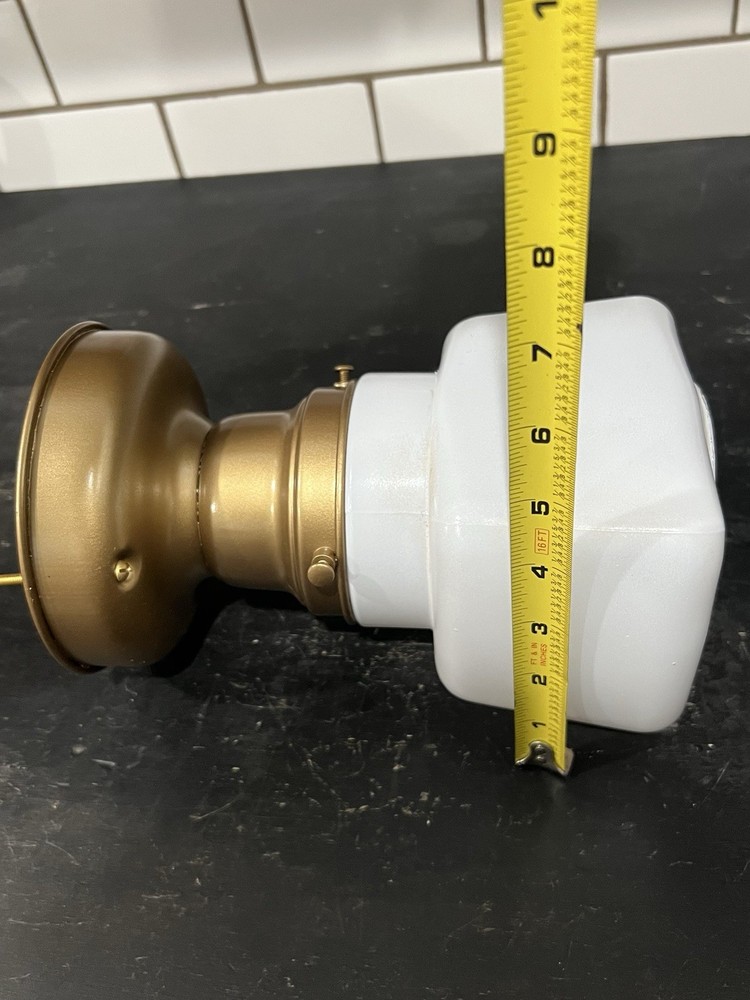 Rewired Pair Industrial Art Deco sconces Rare 16K