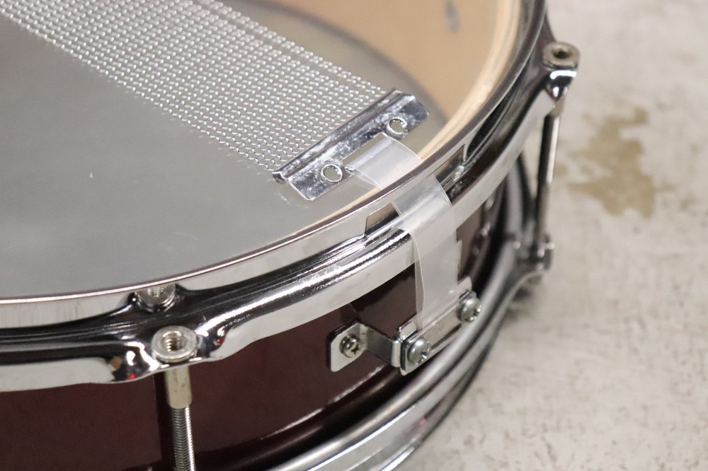 Percussion Plus 4x12" Maroon Junior Single Tension Snare Drum
