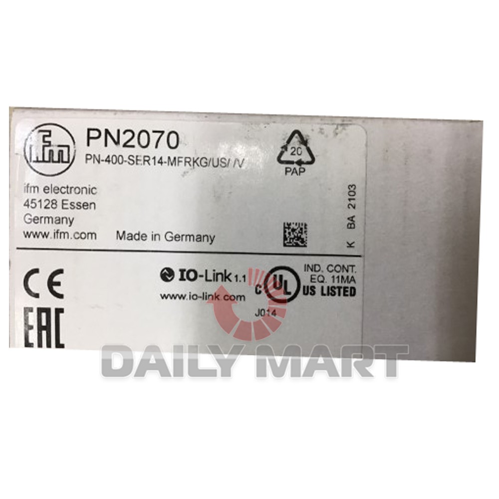 New In Box IFM PN2070 Pressure Sensor