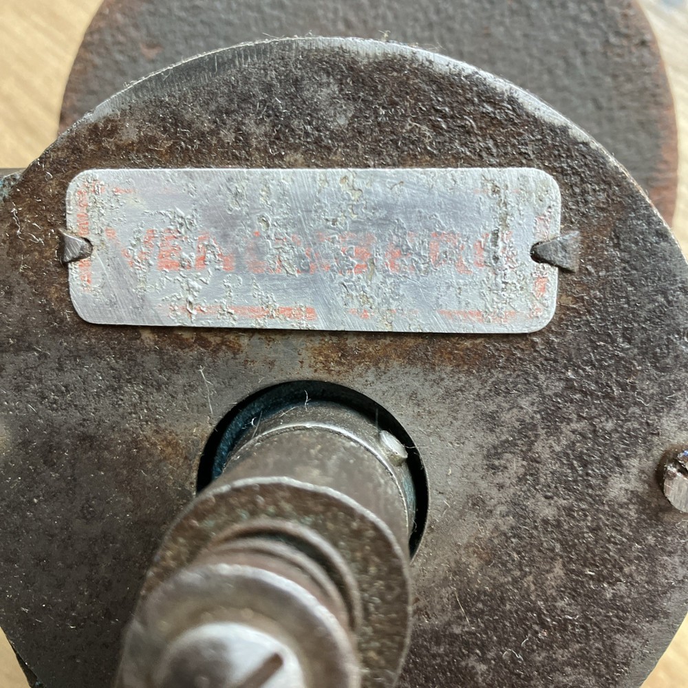 vintage iron hand cranked grinder