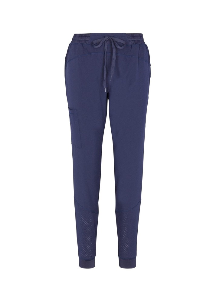 Natural Uniforms Womens Cool Stretch Jogger Scrub Set True Navy Blue Medium