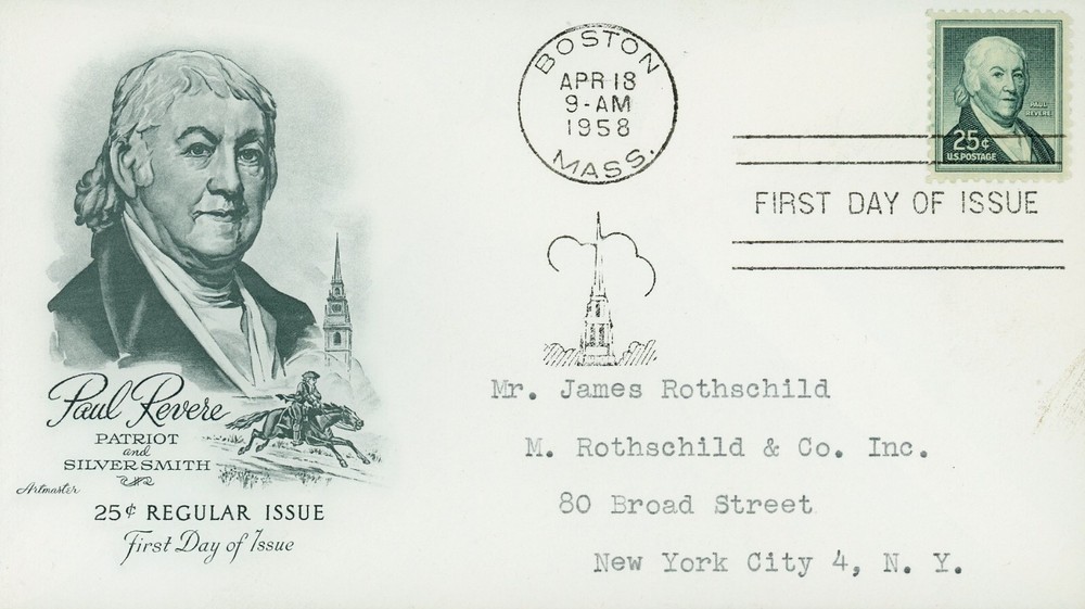 US 1048 FDC Paul Revere Artmaster
