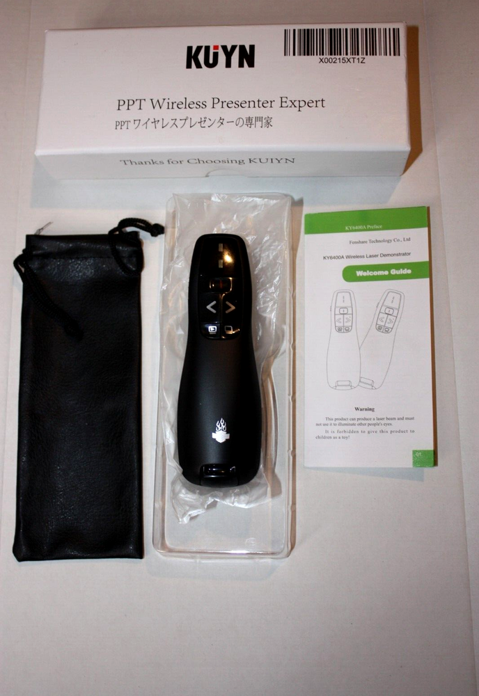 PPT Wireless Laser Presenter Expert Pointer - With Carrying Pouch -NEW
