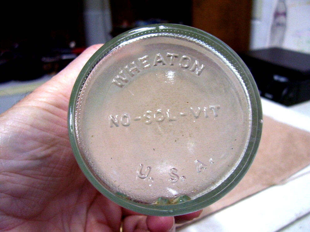 Original Vintage Wheaton Sodium Hydroxide Bottle