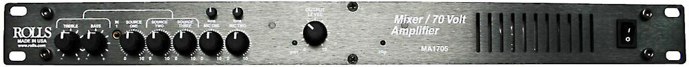 Rolls Mixer Amplifier 70 Watt 70V